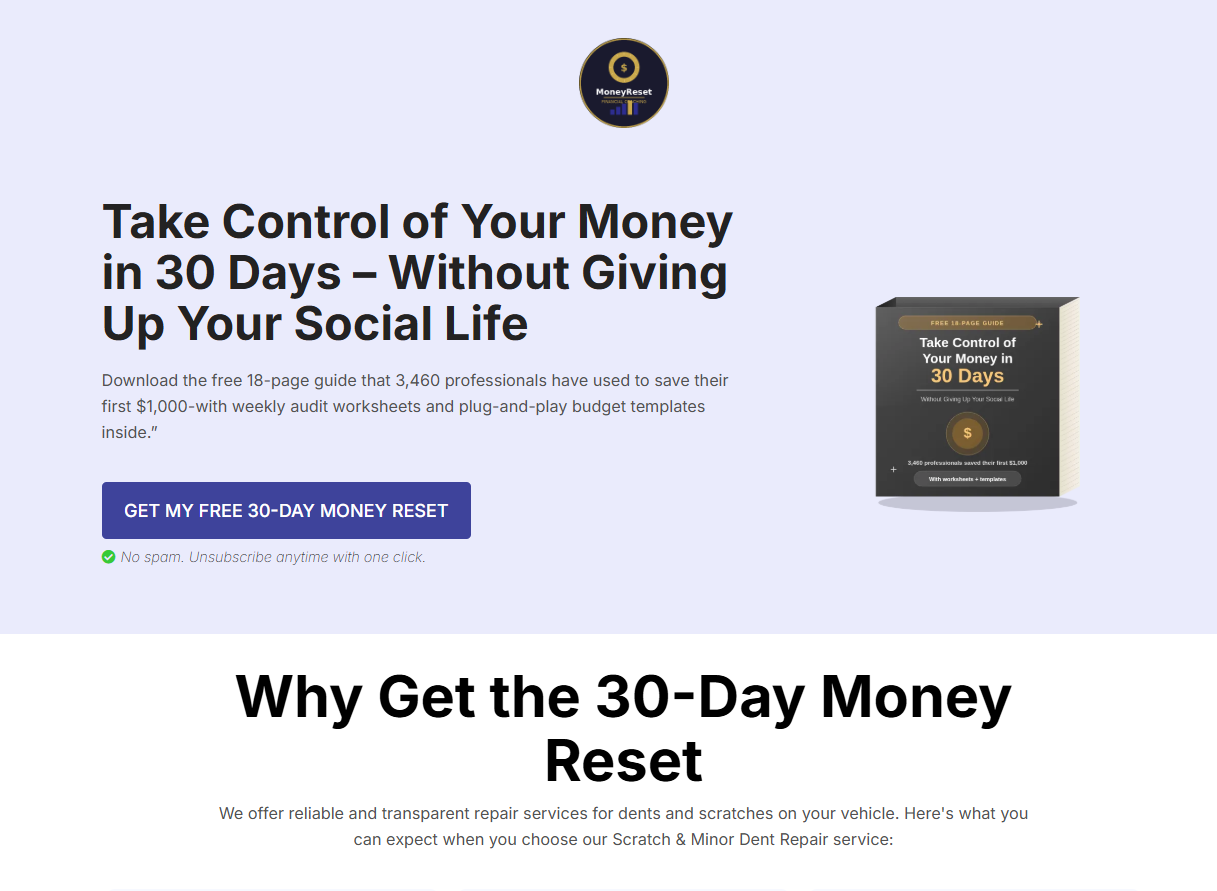 Funnel — Financial Coaching Lead-Gen Funnel